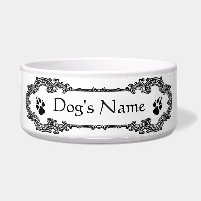 Tigela Nome do Cachorro, Personalizado (Frente)