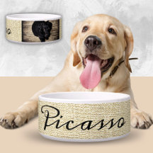 Nome do Cachorro Russo Beige no Script Negro 2 Fot