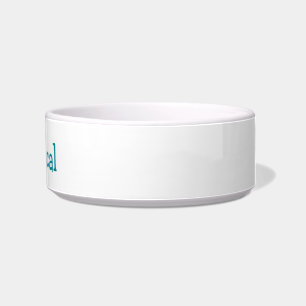 Tigela Nome do gato Siamese customizável