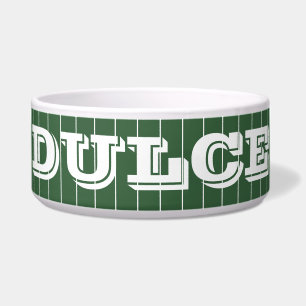 Tigela Nome em Faixa Vertical Minúscula Verde Caçador