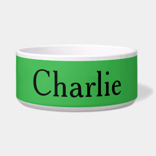 Tigela Nome Personalizado Fotografia Art Kelly Green Pet