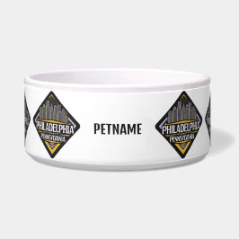 Tigela Nome Personalizado Philadelphia Pensilvânia