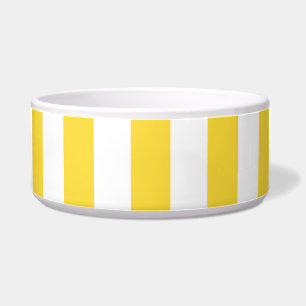 Tigela O branco amarelo XL do abacaxi listra o teste