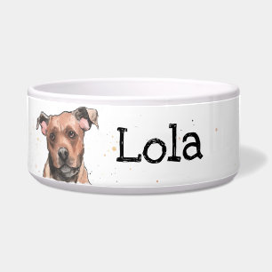 Tigela O bull de Staffordshire, Terrier Staffy, personali