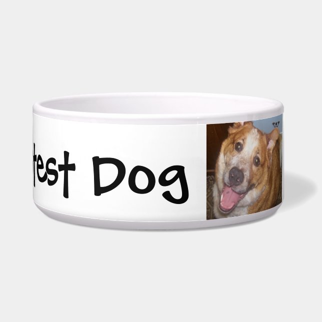 Tigela O melhor cachorro com nome e foto (Direita)