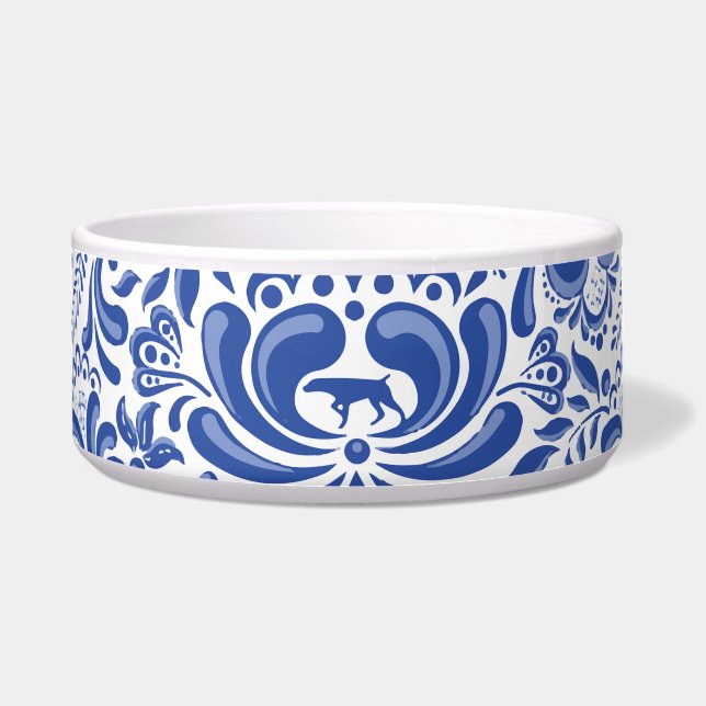 TIGELA O WEIMARANER E BACIA DO ANIMAL DE ESTIMAÇÃO DA (Frente)