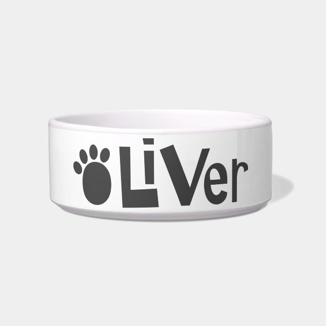 Tigela Oliver Paw Print (Frente)