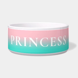 Tigela Ombre rosa e turquesa