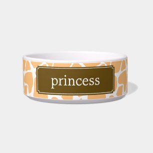 Tigela Orange Giraffe Pattern