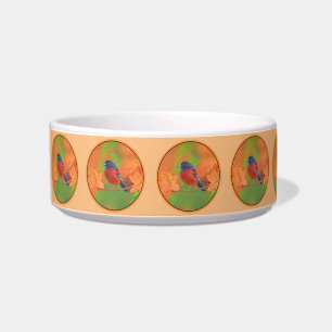 Tigela Orchard Oriole Songbird Pintura Original