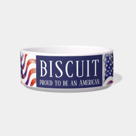 Tigela Orgulho de ser uma bandeira americana americana am