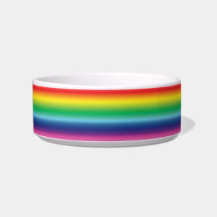 Tigela Orgulho lgbtq pavilhão arco-íris cores cão, gat