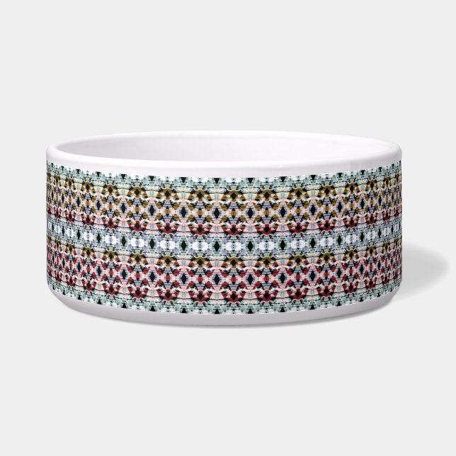 Tigela Ornamento étnico. Ikat. (Frente)