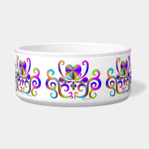 Tigela Ornamentos Rainbow Heart e Lily