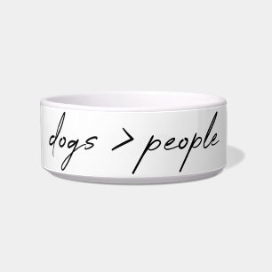 Tigela Os cães são maiores que as Pessoas   Script Dog 