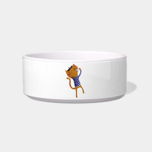 Tigela Os franceses refrigeram o gato