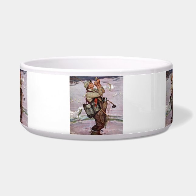 Tigela Os peixes estão saltando (Frente)