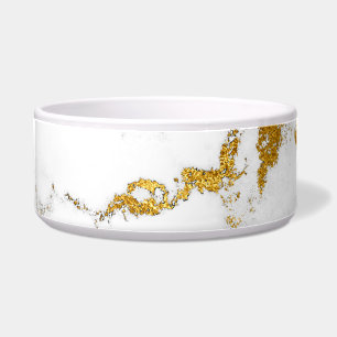 Tigela Ouro branco Carrara de mármore cinzento branco