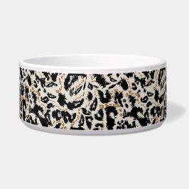 Tigela Padrão Abstrato de Leopardo Africano Boêmio