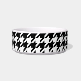 Tigela Padrão clássico de tecelagem de houndstooth