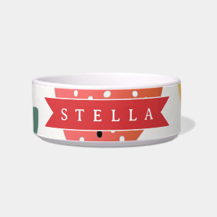 Tigela Padrão Colorido de Morango Personalizado de Verão