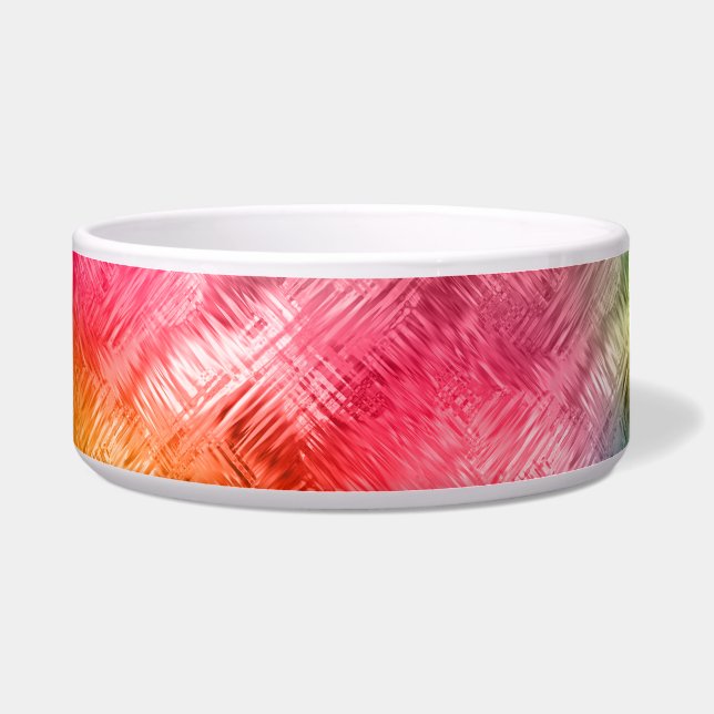 Tigela Padrão Colorido de Vidro Cristal (Frente)