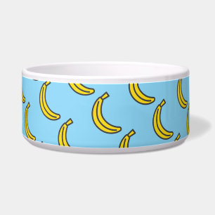 Tigela Padrão de Amigo de Estimação de Banana Fofo de Ver