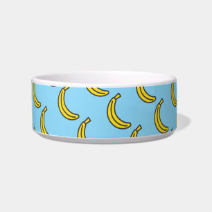 Tigela Padrão de Amigo de Estimação de Banana Fofo de Ver