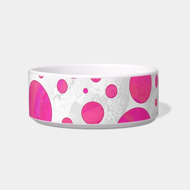 Tigela Padrão de Bolinhas de Paixão Rosa (Direita)