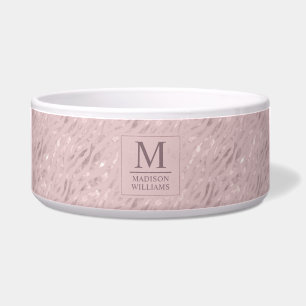 Tigela Padrão de Brilho Dourado Rosa Pastel Bege Macio Pe