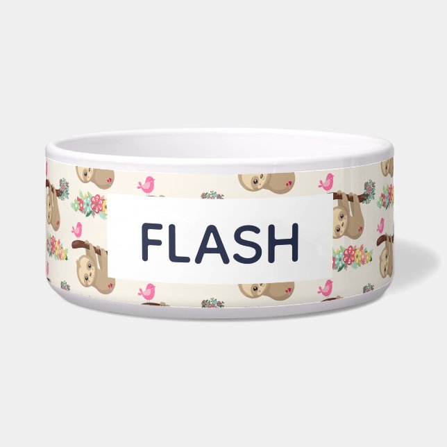 Tigela Padrão de cabeça para baixo da prega castanha bran (Frente)