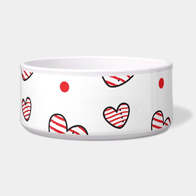 Tigela Padrão de Corações 21 (Frente)