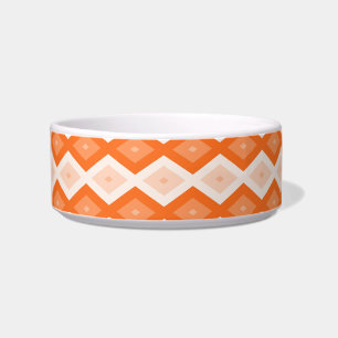 Tigela Padrão de diamante de laranja