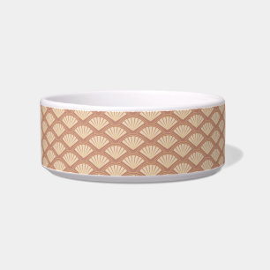 Tigela Padrão de estilo Art Deco na cor rosa