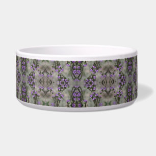Tigela Padrão de Flor Silvestre Heliotrópio Sal Purpura