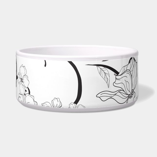 Tigela Padrão de Flores Assustadoras 7 (Frente)