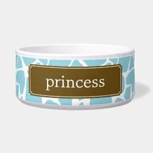 Tigela Padrão de Girafa Azul