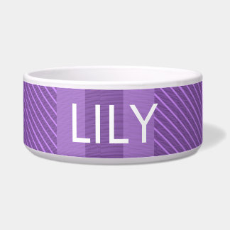 Tigela Padrão de linha de Xadrez roxa