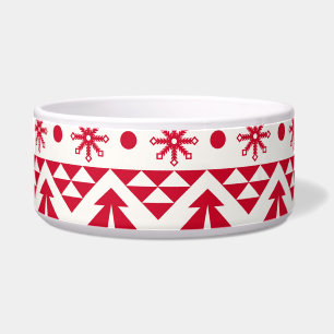 Tigela Padrão de natal festivo sem soldadura.