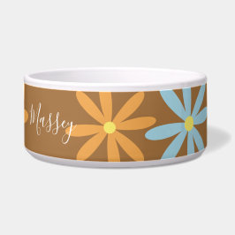 Tigela Padrão de Nome Floral do Groovy