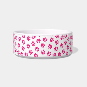Tigela Padrão De Patas, Patas Cachorros, Patas Rosa