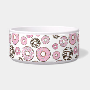 Tigela Padrão De Rosquinhas, Rosquinhas Rosa, Rosquinhas