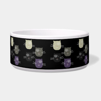 Tigela Padrão de Rosto do Kitten Qualquer Tela de Cor