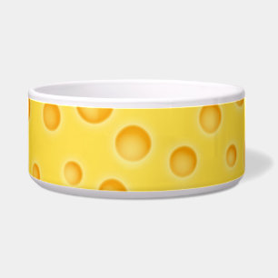 Tigela Padrão de textura de queijo suíço