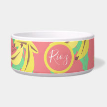 Padrão de Verdura de Banana Rosa Verde