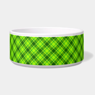 Tigela Padrão de Xadrez Verificado de Tartan Verde-57578