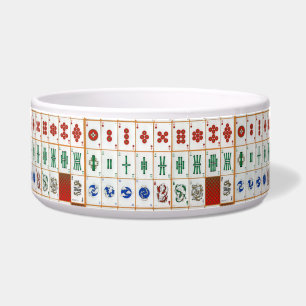 Tigela Padrão do Azulejo Vintage Mahjong