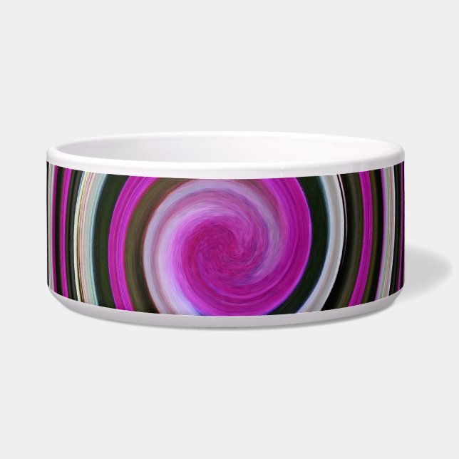 Tigela Padrão espiral roxo (Frente)