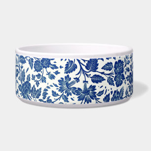 Tigela Padrão Floral Azul