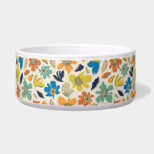 Padrão Floral Boho Desenhado à Mão Abstrato